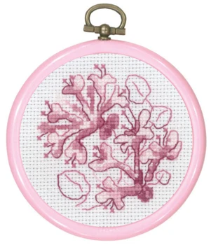Broderikit Rosa Kaprifol 8 Ø