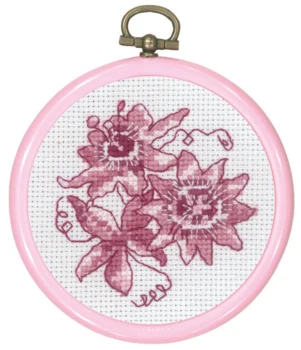 Broderikit Rosa Passiflora 8 Ø cm