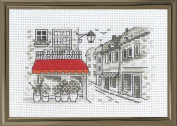 Broderikit Den røde markise R5794 15 x 10 cm