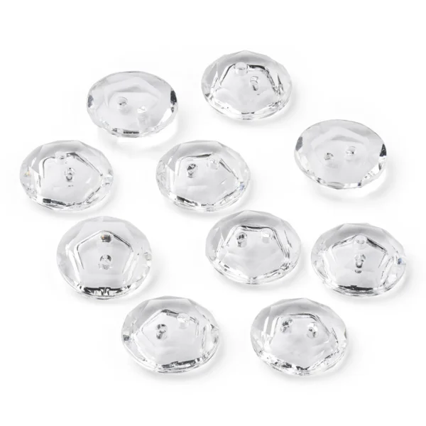 LindeHobby Krystalknapper, Klar, 12 mm, 10 stk