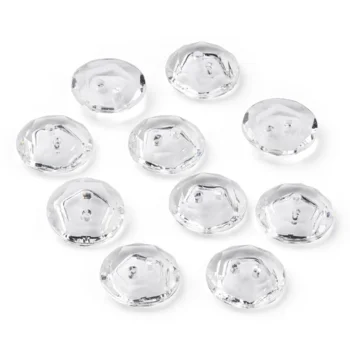 LindeHobby Krystalknapper, Klar, 12 mm, 10 stk