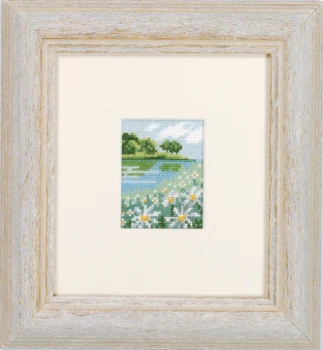Broderikit Margerit-mark 6,5 x 5 cm
