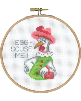 Broderikit Egg-scuse me 5810/13 13 cm Ø