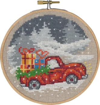 Broderikit Rød lastbil M 5810/13 13 Ø