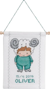 Broderikit Vædder B 5129/18 18 x 25 cm