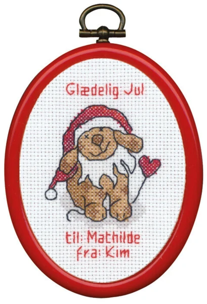 Broderikit Nisse hund m/5961/30 7 x 9 cm
