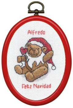 Broderikit Nisse bamse m/5961/30 7 x 9 cm
