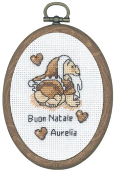 Broderikit Krybende nisse m/5961/60 7 x 9 cm