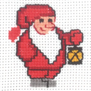 Broderikit Nisse m/lygte 10 x 10 cm