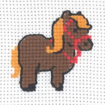 Broderikit Hest 8 x 8 cm