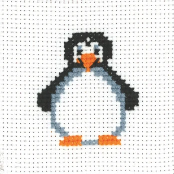 Broderikit MFK Pingvin 8 x 8 cm