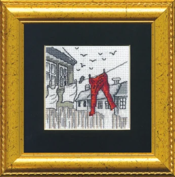 Broderikit Vasketøj R5412/82PP 11 x 11 cm