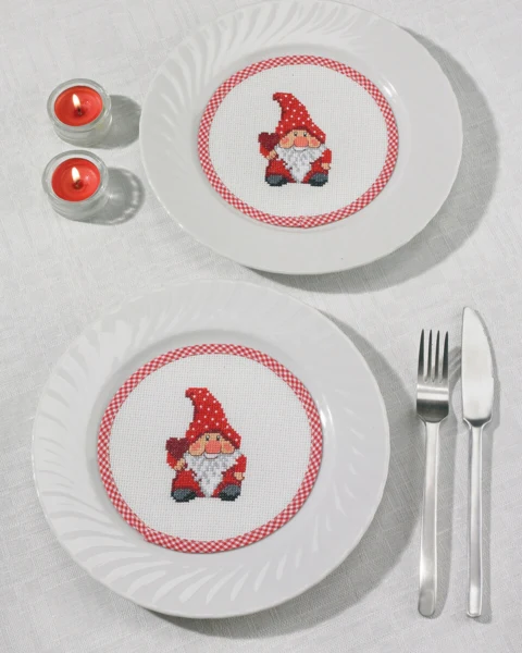 Broderikit Nisse flaconer Ø 16 cm