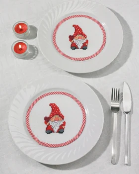 Broderikit Nisse flaconer Ø 16 cm