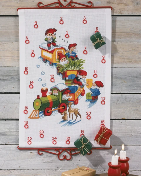 Broderikit Tog/nisser B5125/35 35x54 cm