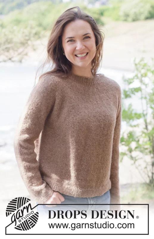 262-21 Caramel Haze Sweater by DROPS Design