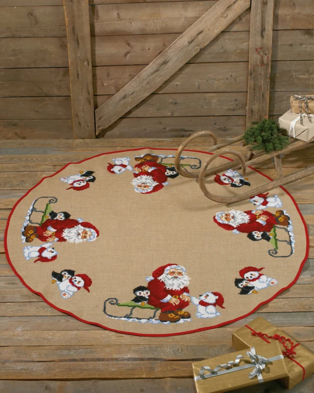 Broderikit Julemanden Nordpå 170 Ø cm