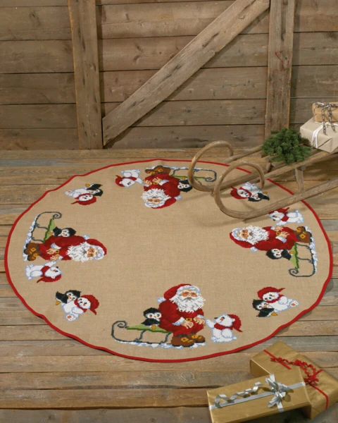 Broderikit Julemanden Nordpå 170 Ø cm