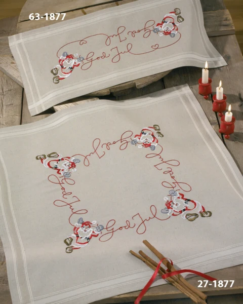 Broderikit God jul 40 x 80 cm