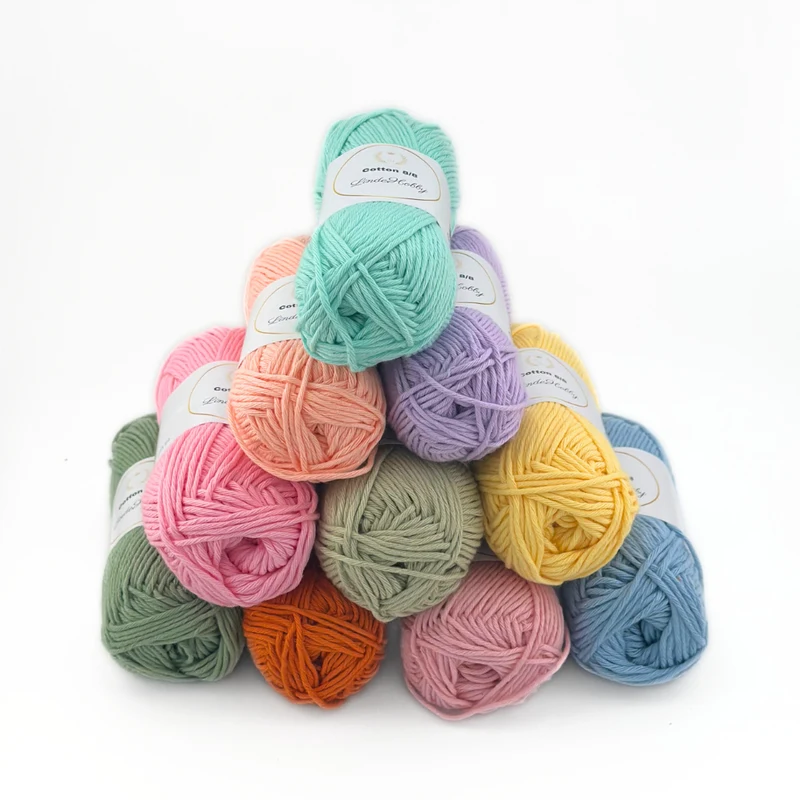LindeHobby Cotton 8/8 - Soft Pastel Dream, 10 ngl