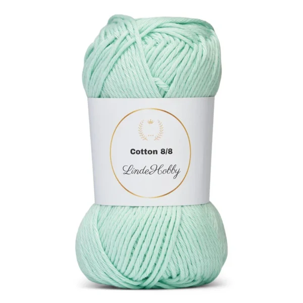 LindeHobby Cotton 8/8 - Soft Pastel Dream, 10 ngl 046 Light Acqua