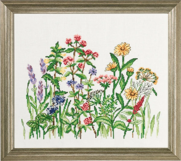 Broderikit Krydderurter R 5379 38 x 33 cm