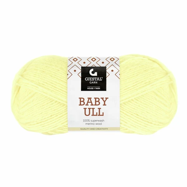 Gjestal Baby Ull 8552 Lys gul