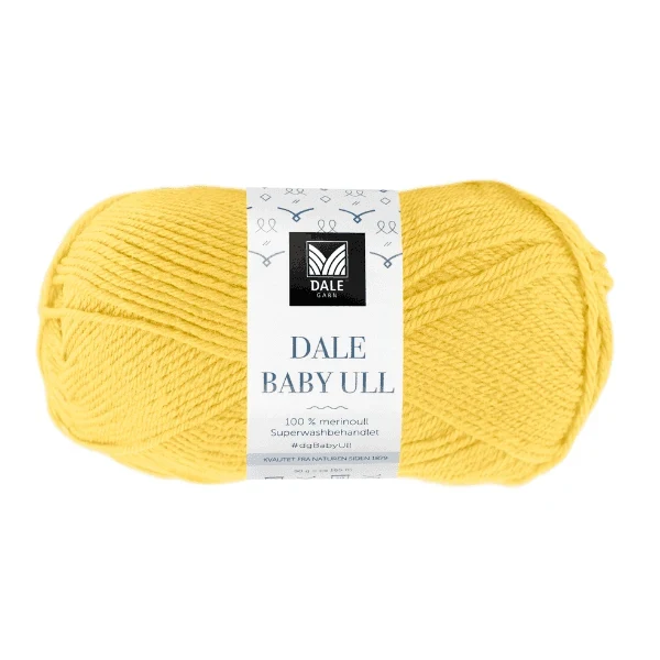 Gjestal Baby Ull 8535 Gul