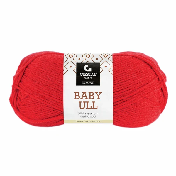 Gjestal Baby Ull 4018 Rød