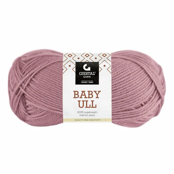 Gjestal Baby Ull 8502 Dus gammelrosa