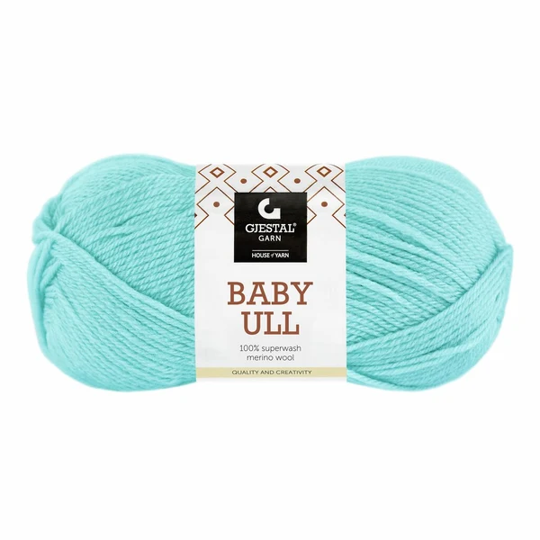 Gjestal Baby Ull 8546 Karibisk blå