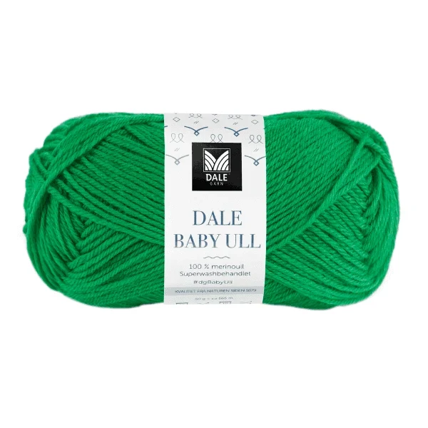 Gjestal Baby Ull 8536 Skarp grøn