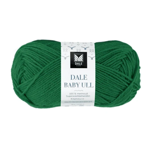 Gjestal Baby Ull 8542 Flaskegrøn