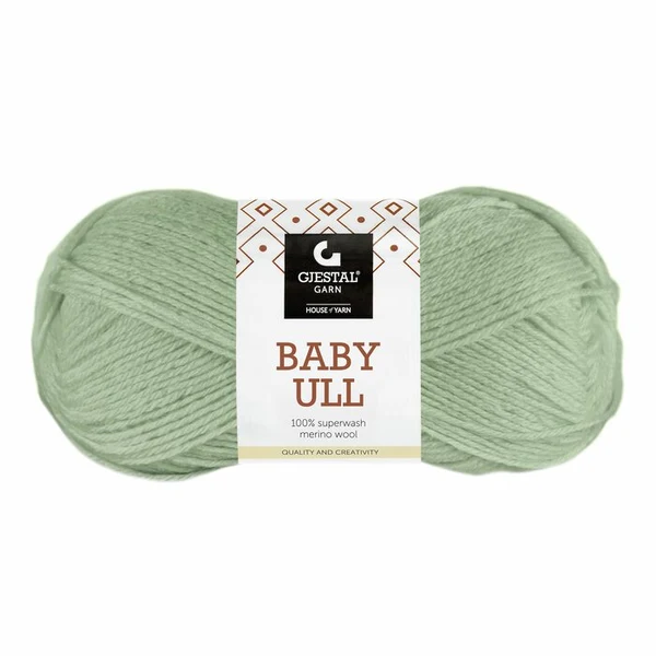 Gjestal Baby Ull 8520 Dus jadegrøn