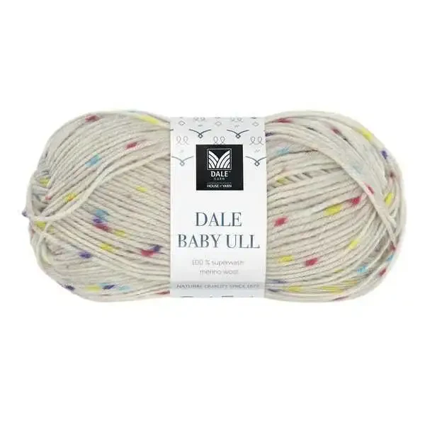 Gjestal Baby Ull 8551 Grå/lollipop multi