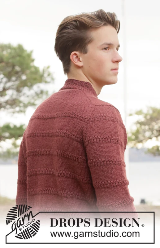 260-38 Twilight Ridge Sweater by DROPS Design