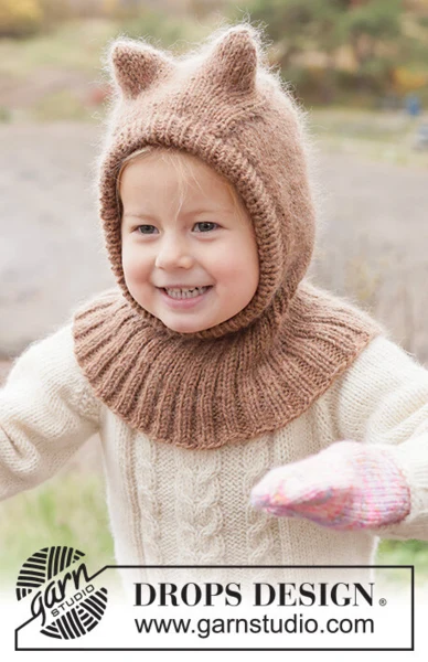 50-1 Forest Cub Balaclava by DROPS Design