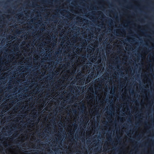 DROPS Brushed Alpaca Silk 42 Mørk marineblå (Mix)
