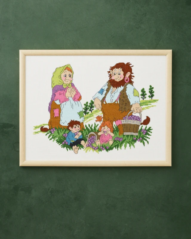 Broderikit Bærplukkerne 40 x 30 cm