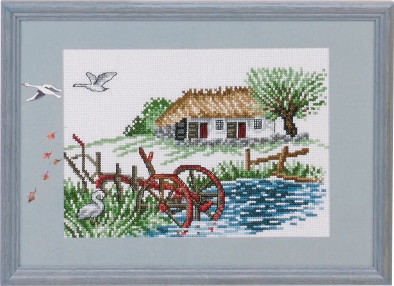 Broderikit Ploven incl. PP2313 29 x 20 cm