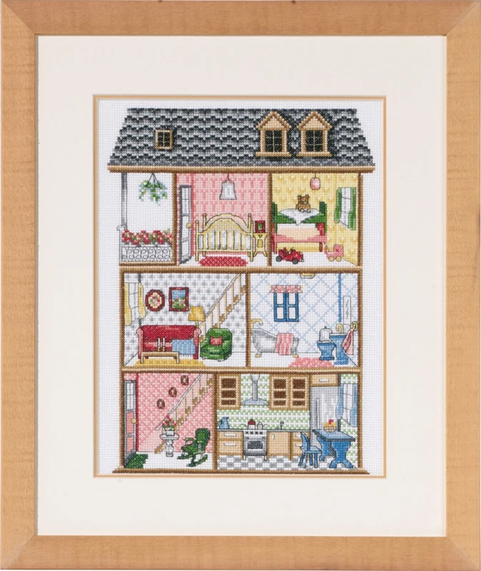 Broderikit Dukkehus R5488/00 39x32 cm
