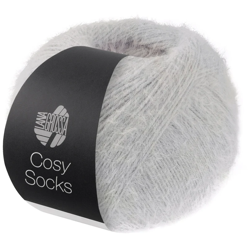 Lana Grossa Cosy Socks 08 Lysegrå
