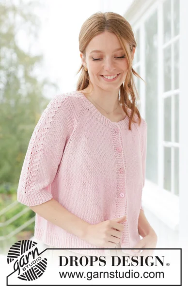 267-16 Elodie Lace Cardigan by DROPS Design