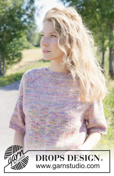 267-21 Fairytale Summer Tee by DROPS Design