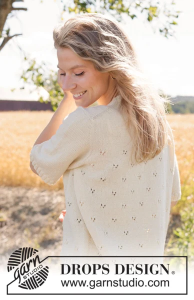268-16 Spring Dawn Top by DROPS Design