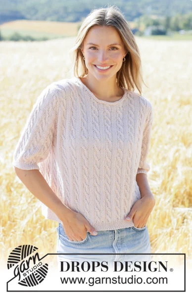 267-4 Country Vine Sweater by DROPS Design