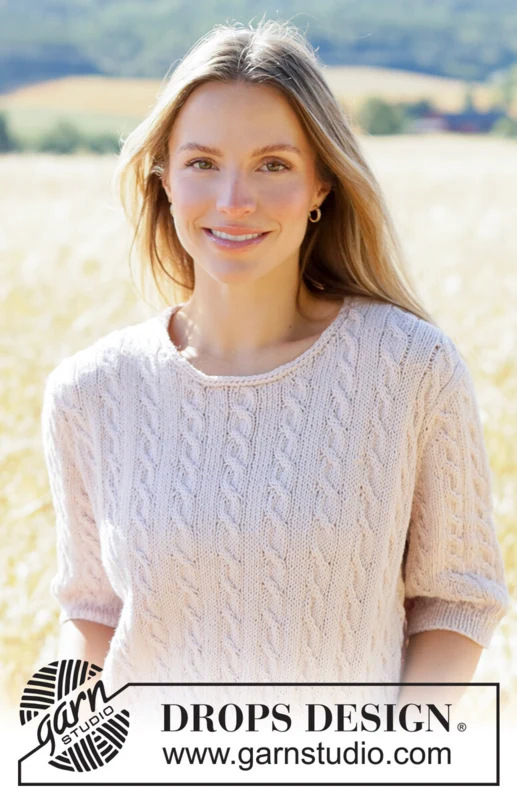 267-4 Country Vine Sweater by DROPS Design