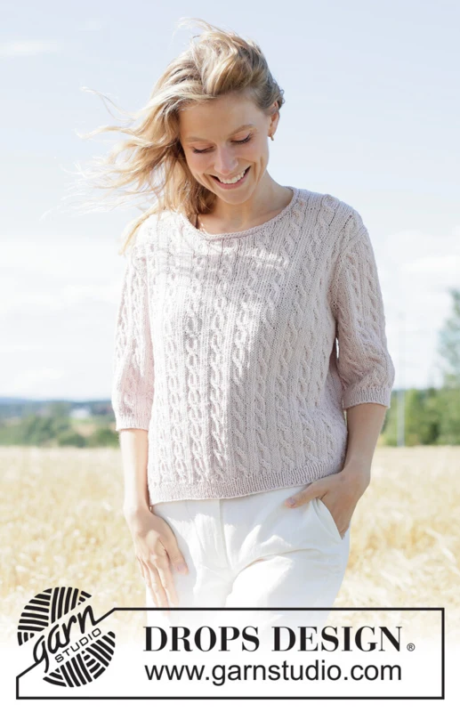 267-4 Country Vine Sweater by DROPS Design