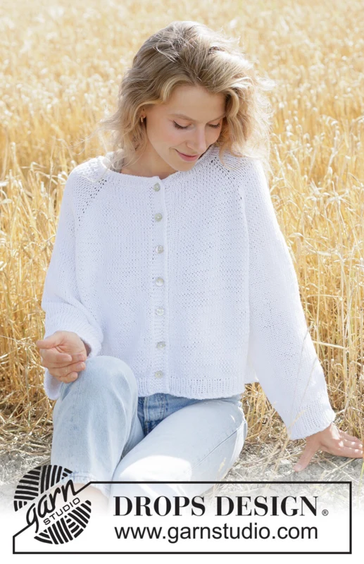 267-26 Summer Living Cardigan by DROPS Design