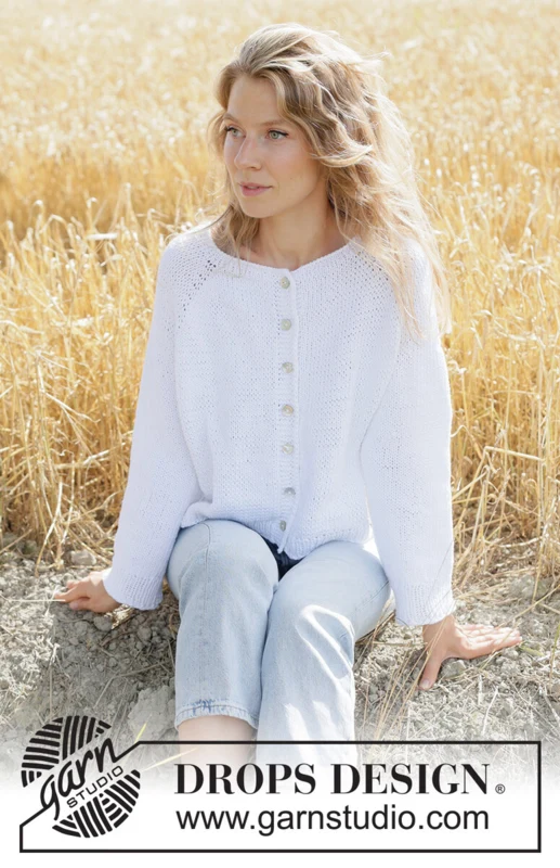267-26 Summer Living Cardigan by DROPS Design